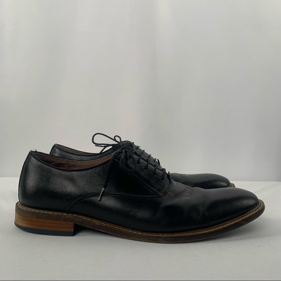 Aston Grey‎ Leu Leather Lace Up Oxford in Black Size 12 - Picture 3 of 8